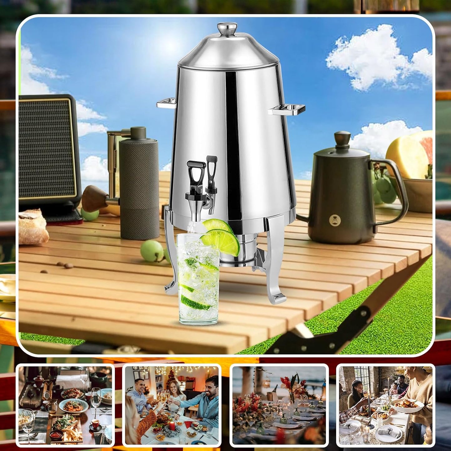 13L Stainless Steel Coffee Urn