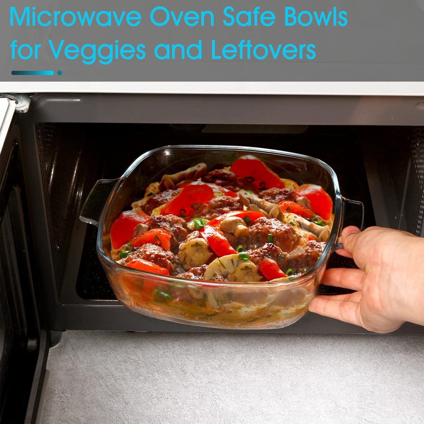 10" Clear Glass Casserole with Lid