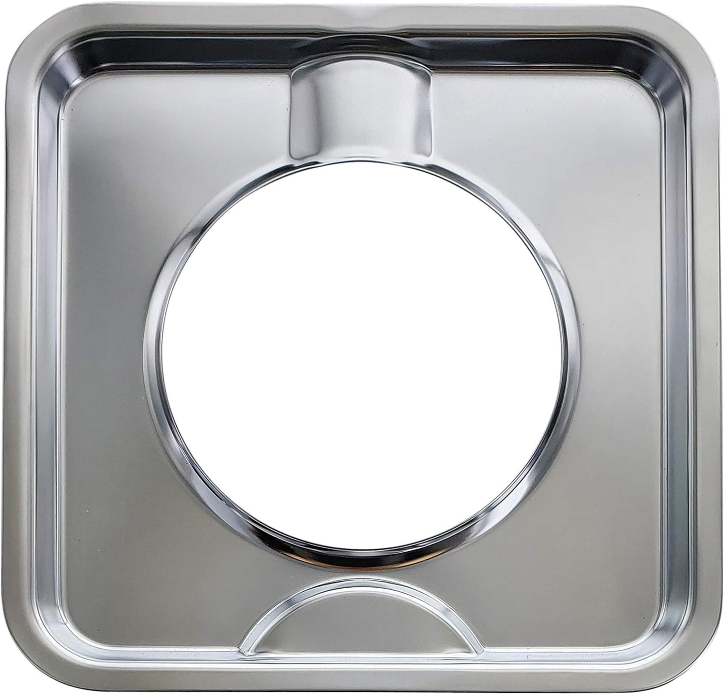 4 PC Chrome Square Gas Range Drip Pan