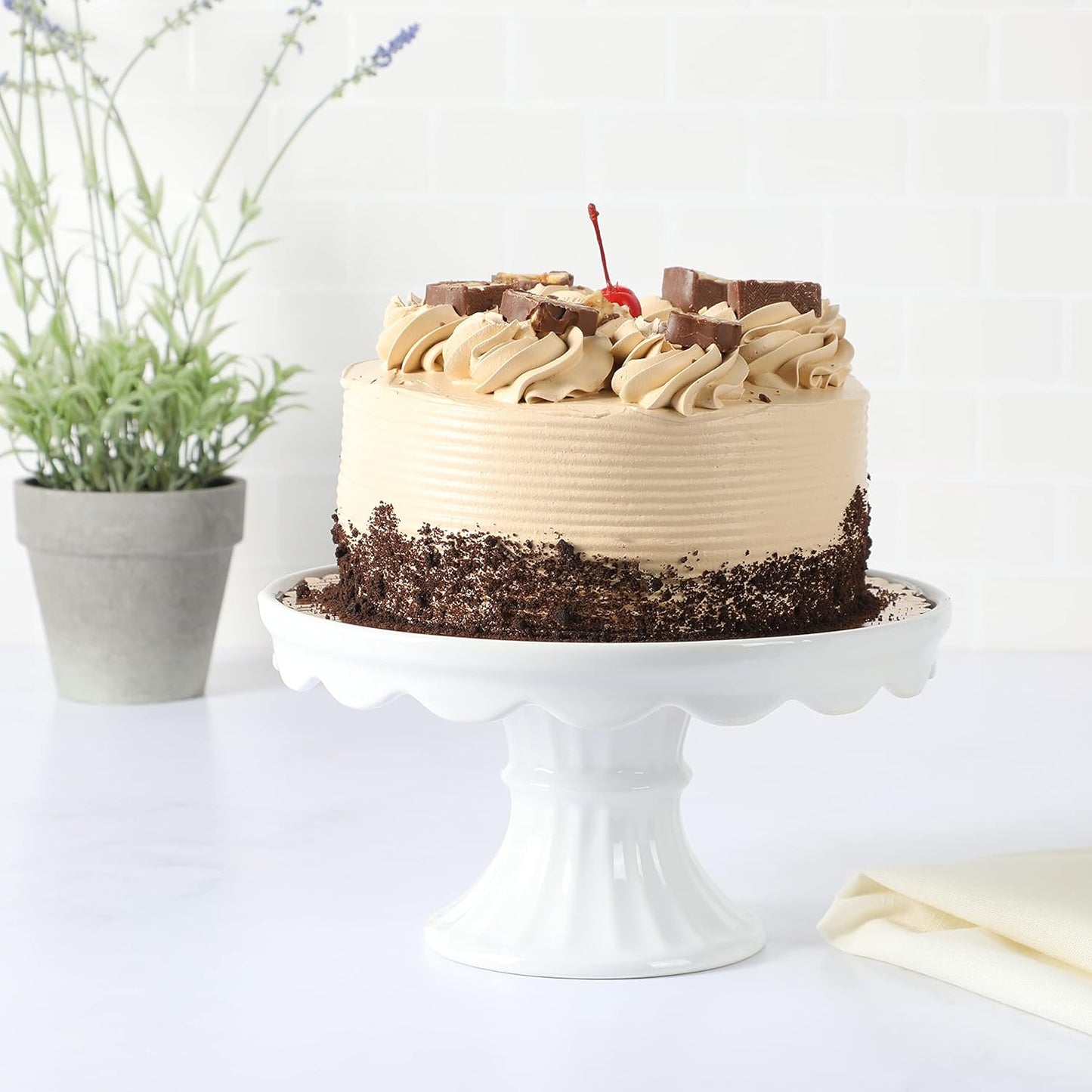 Martha Stewart 8" Stoneware Cake Stand