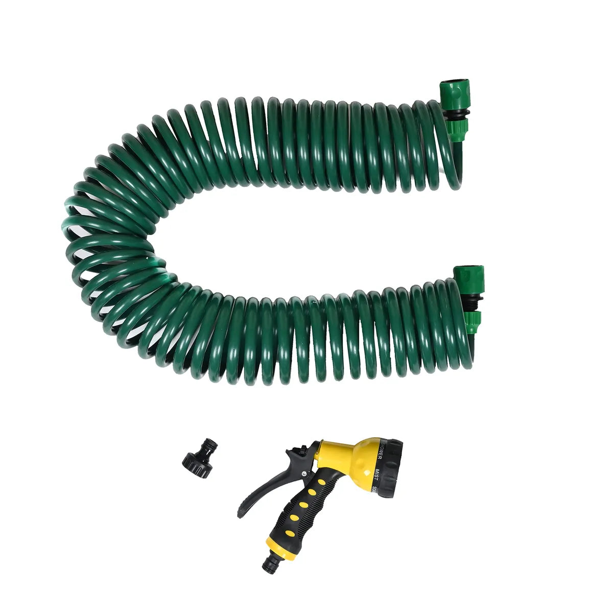 50 ft Green Auto Coil Water Hose