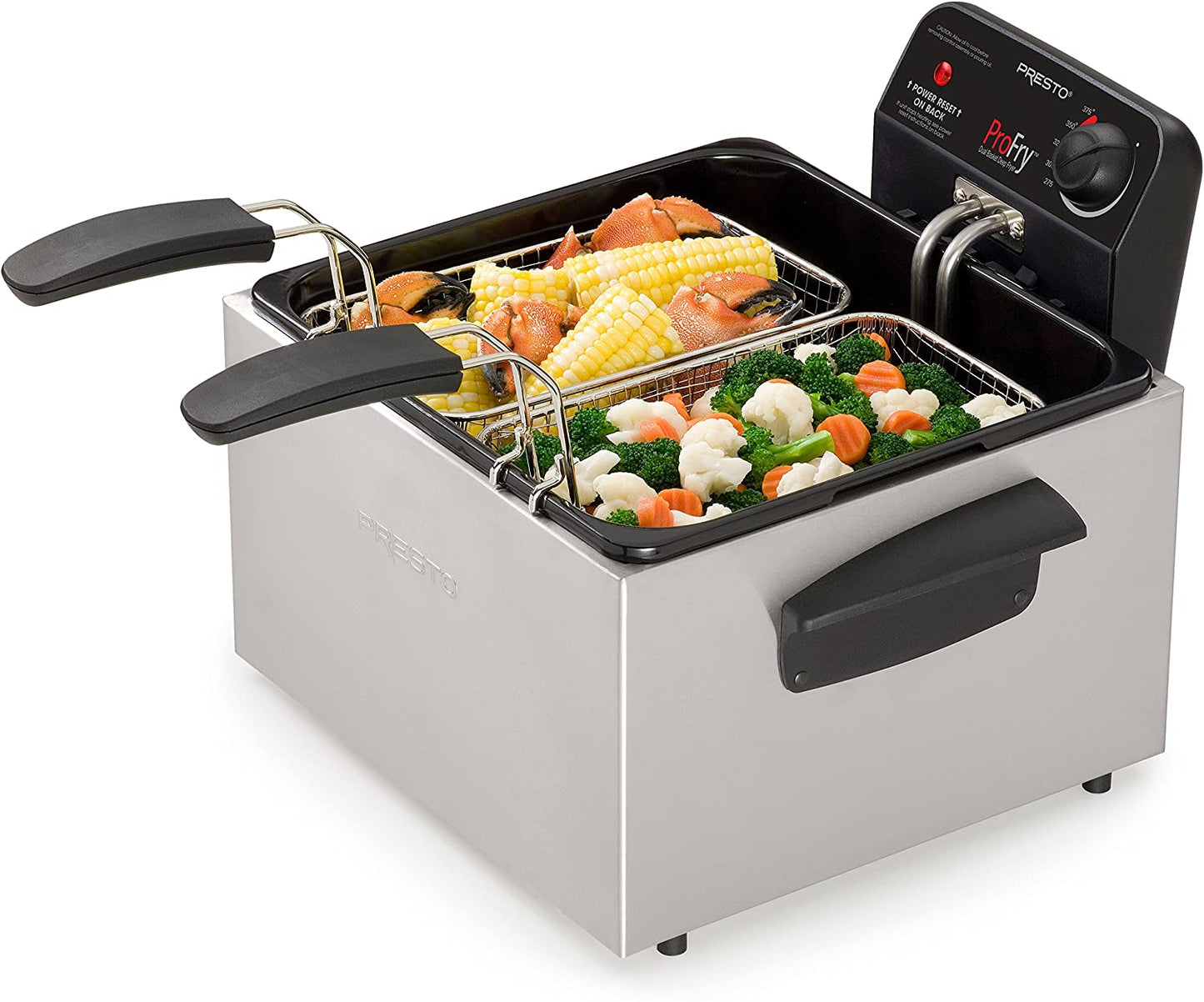 Presto Dual Basket Pro Fry (Free Gifts: Spoon & Garlic Spice)
