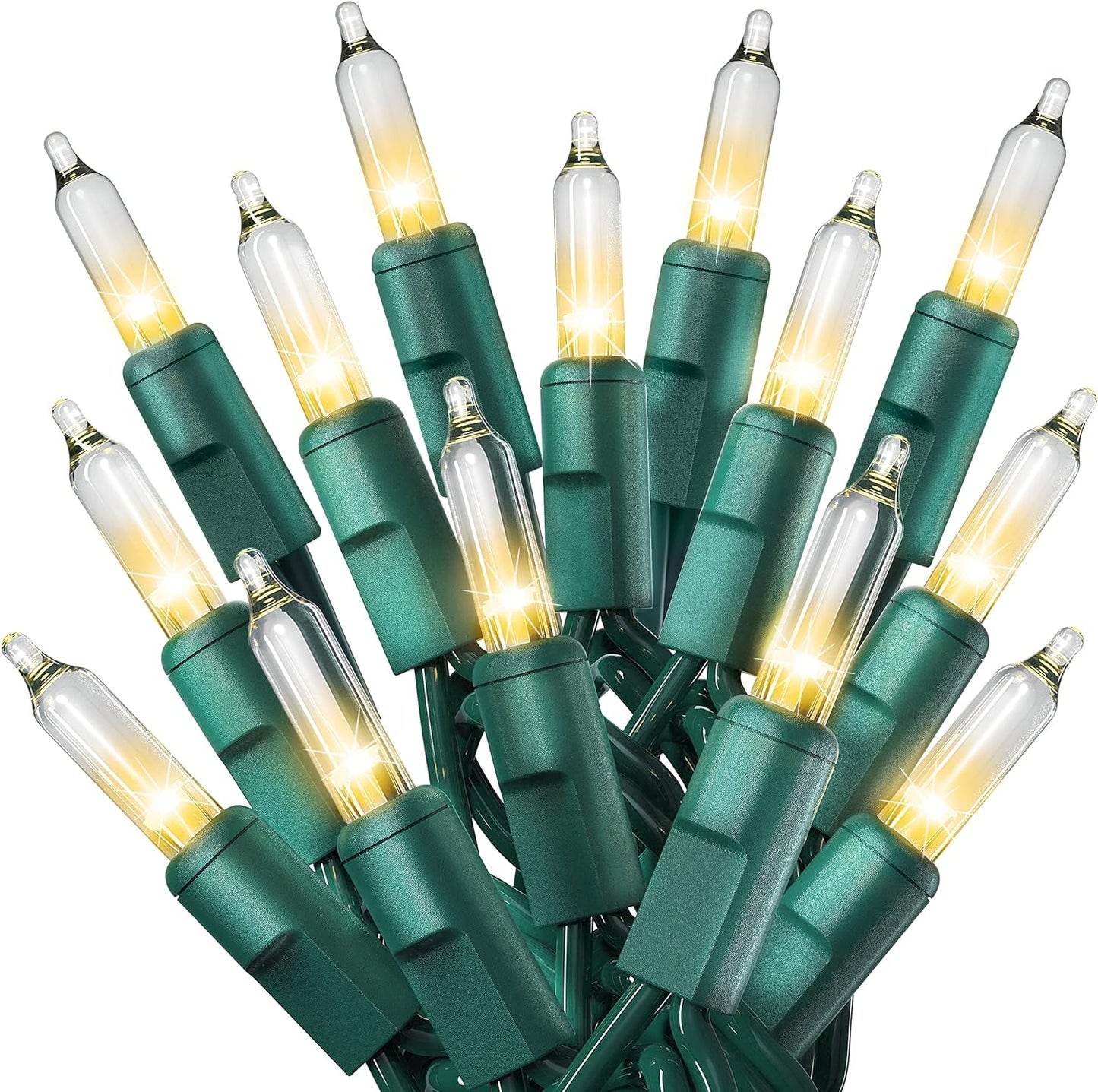 50 LED Warm White Bulb with Green Wire
