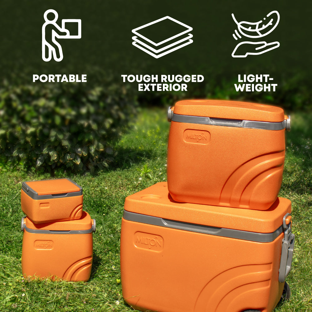 4 PC Orange Insulated Water Jug Set