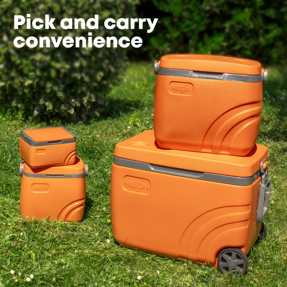 4 PC Orange Insulated Water Jug Set