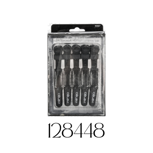 Celavi Alligator Hair Clips Black 5CT/Clip de pelo Alligator Celavi negro 5 unidades