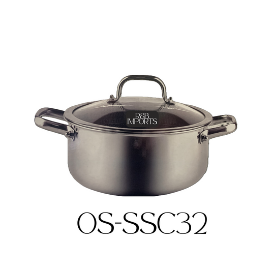 Tri-Ply Stainless Steel 32 CM Casserole