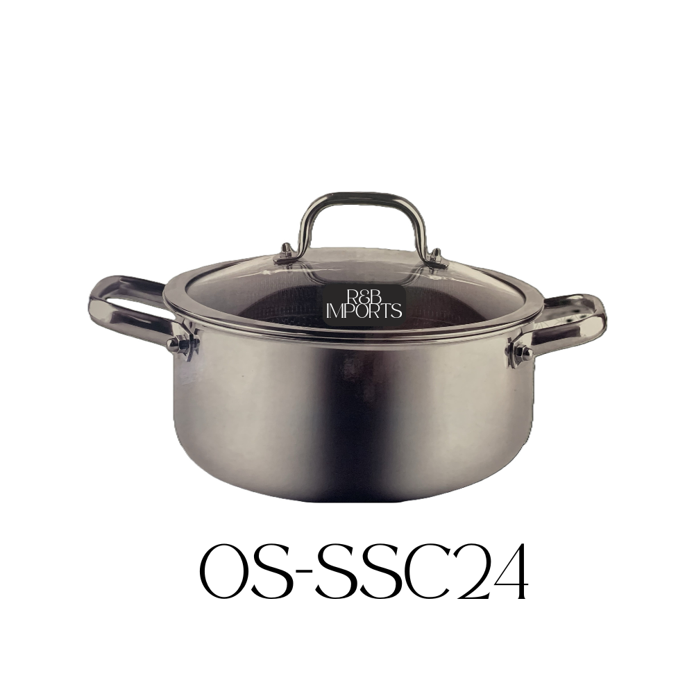 Tri-Ply Stainless Steel 24CM Casserole