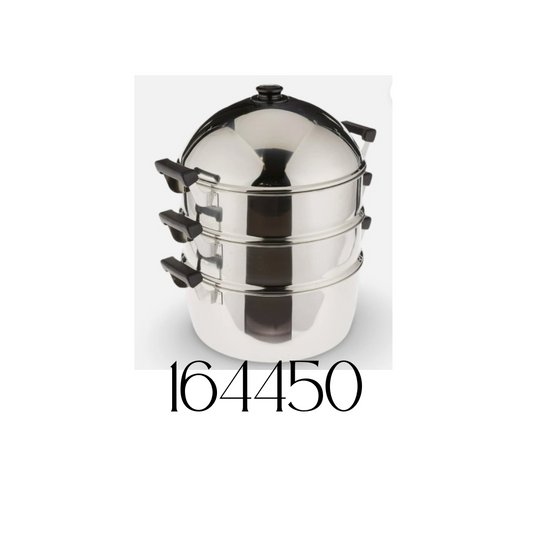 50cm. 4 Piece Steamer Set/ Set de vapor de 4 piezas de 50 cm