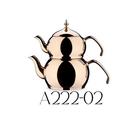 Korkmaz Hanedan Gold Premium Tea Pot Set