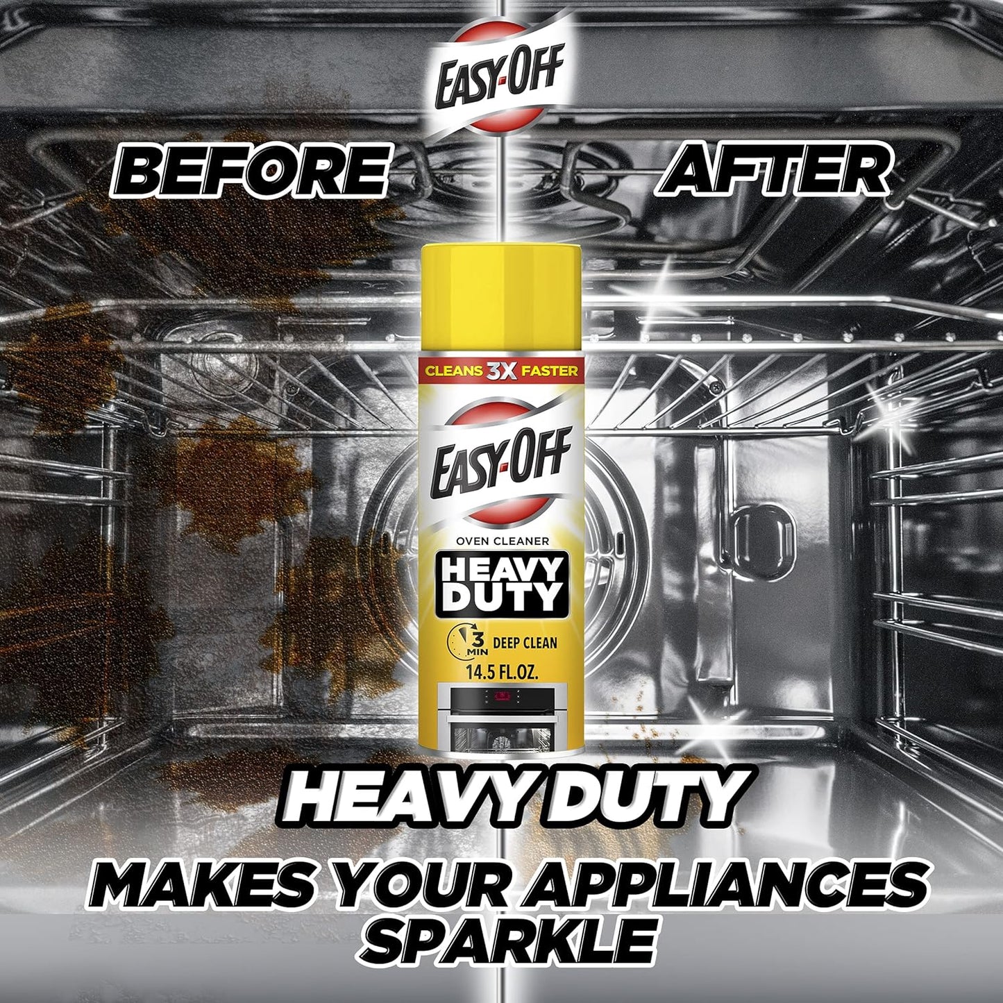 2 PC 14.5oz Easy-Off Heavy Duty Oven Cleaner Spray