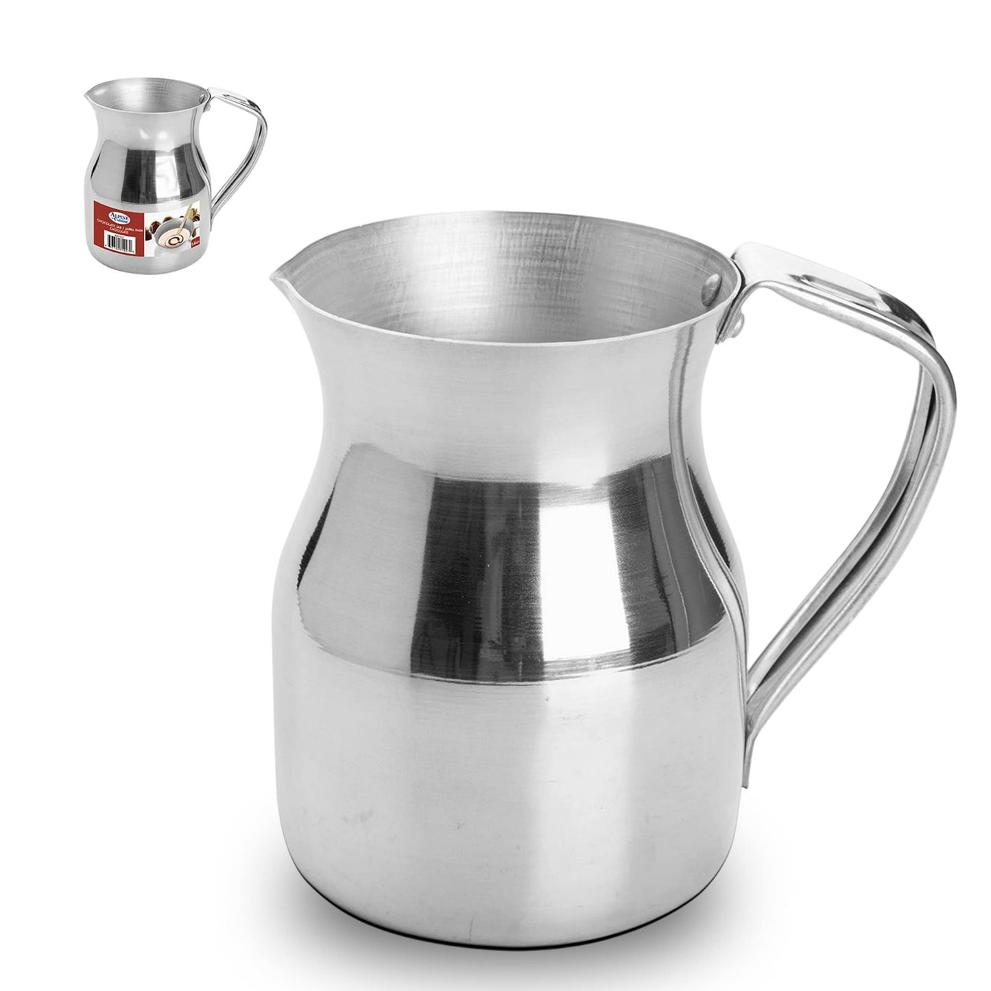 1 QT Aluminum Milk Pot, Hot Drink Pitcher