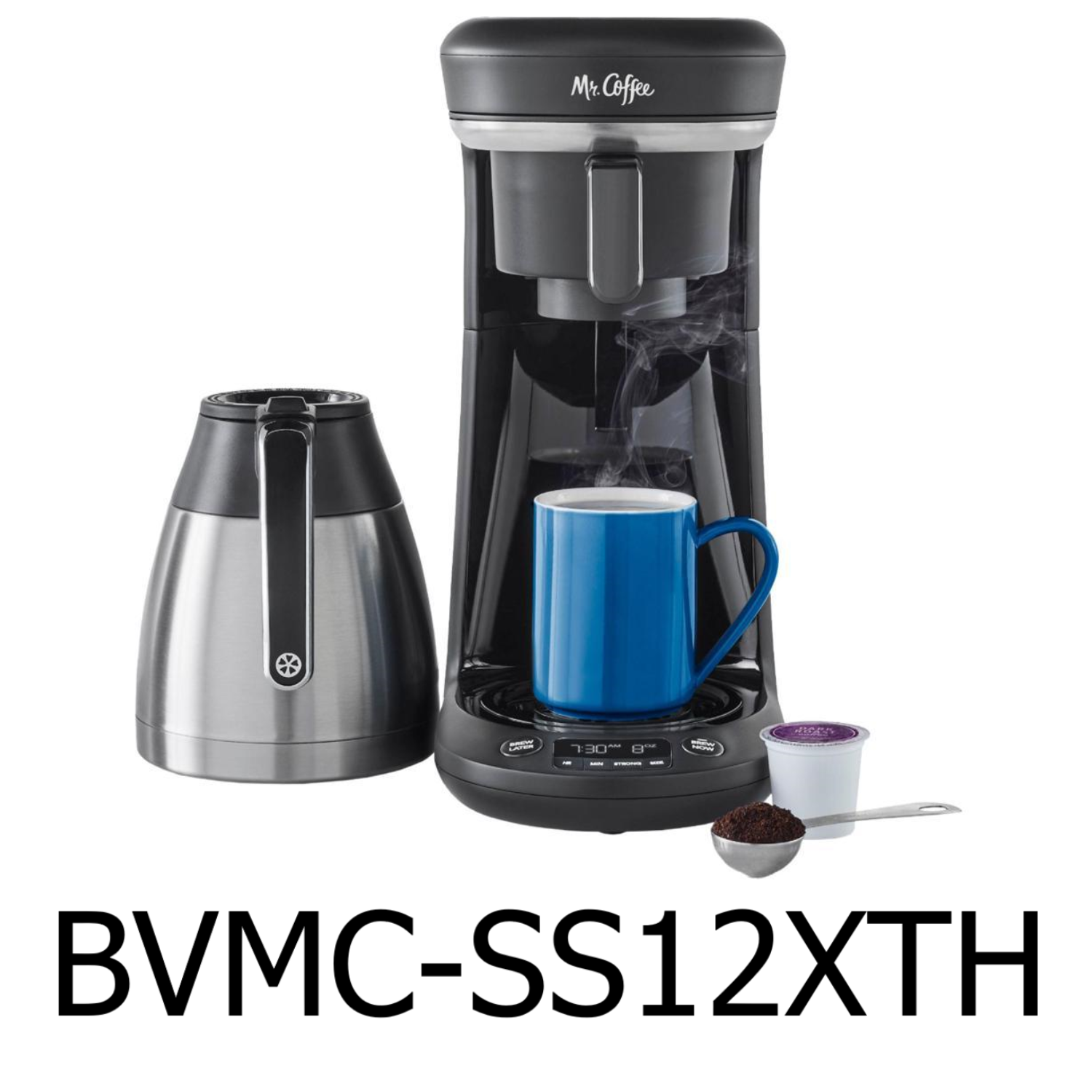 Mr. Coffee Single-Serve Iced and Hot Coffee Maker with Reusable Tumbler  Open Box