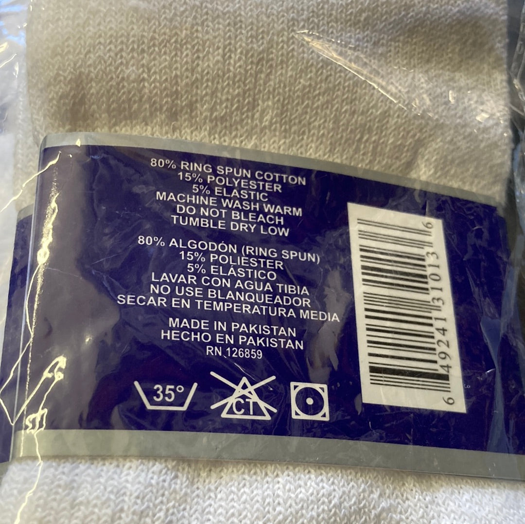 24 PC White Socks