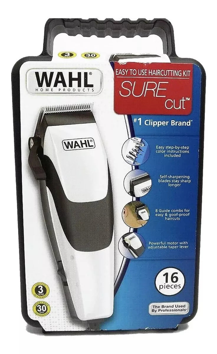 16 PC Wahl SURE Cut Home Haircutting Kit
