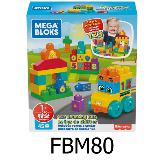 Fisher Price Mega Bloks 123 Counting Bus