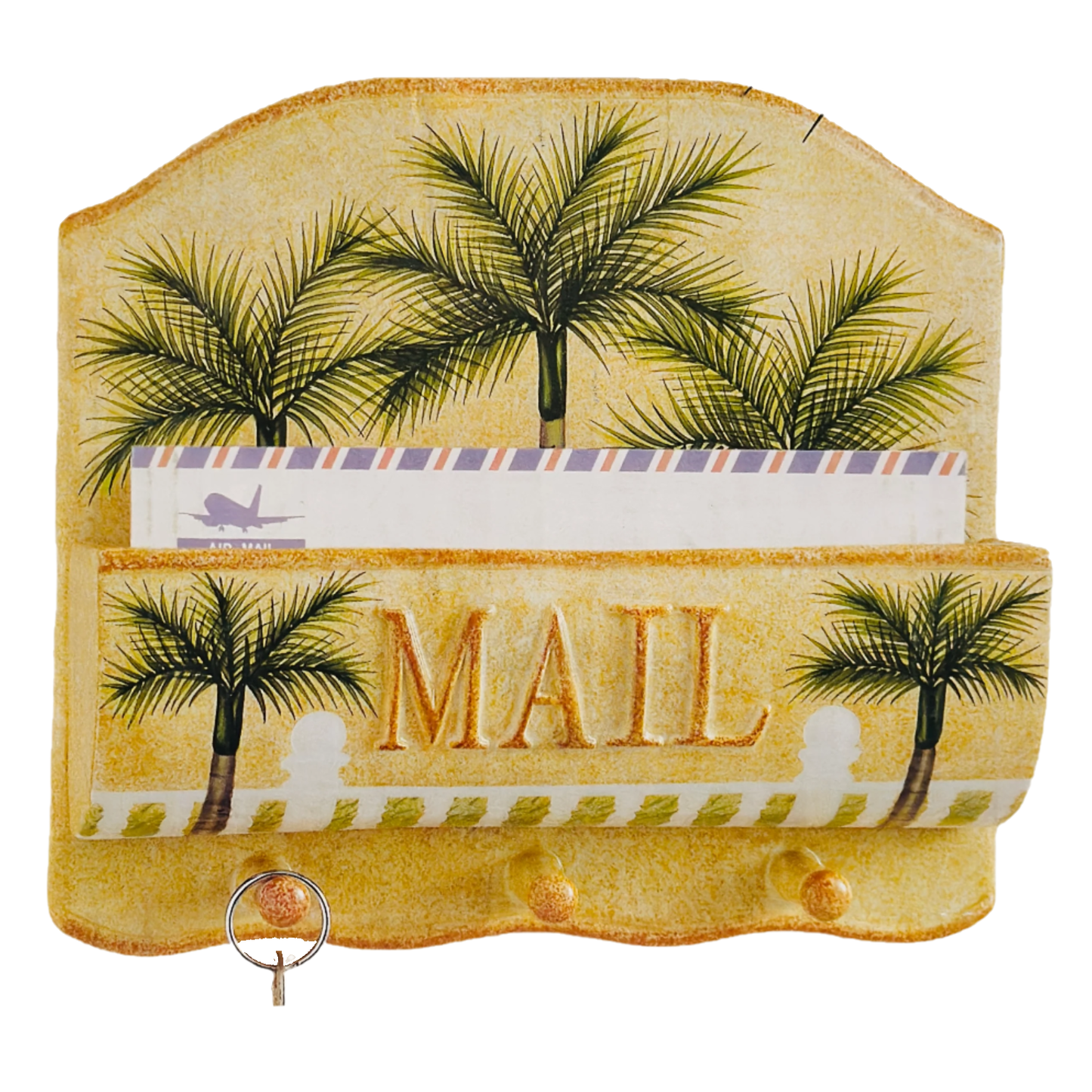 Palm Tree Key & Mail Holder