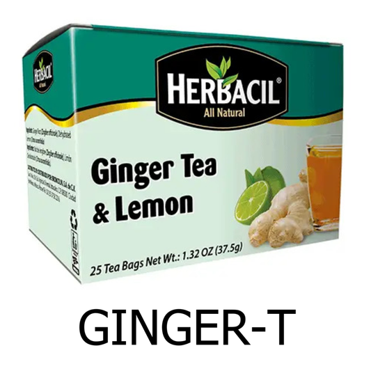 Herbacil Ginger Tea & Lemon - 25 Tea Bags