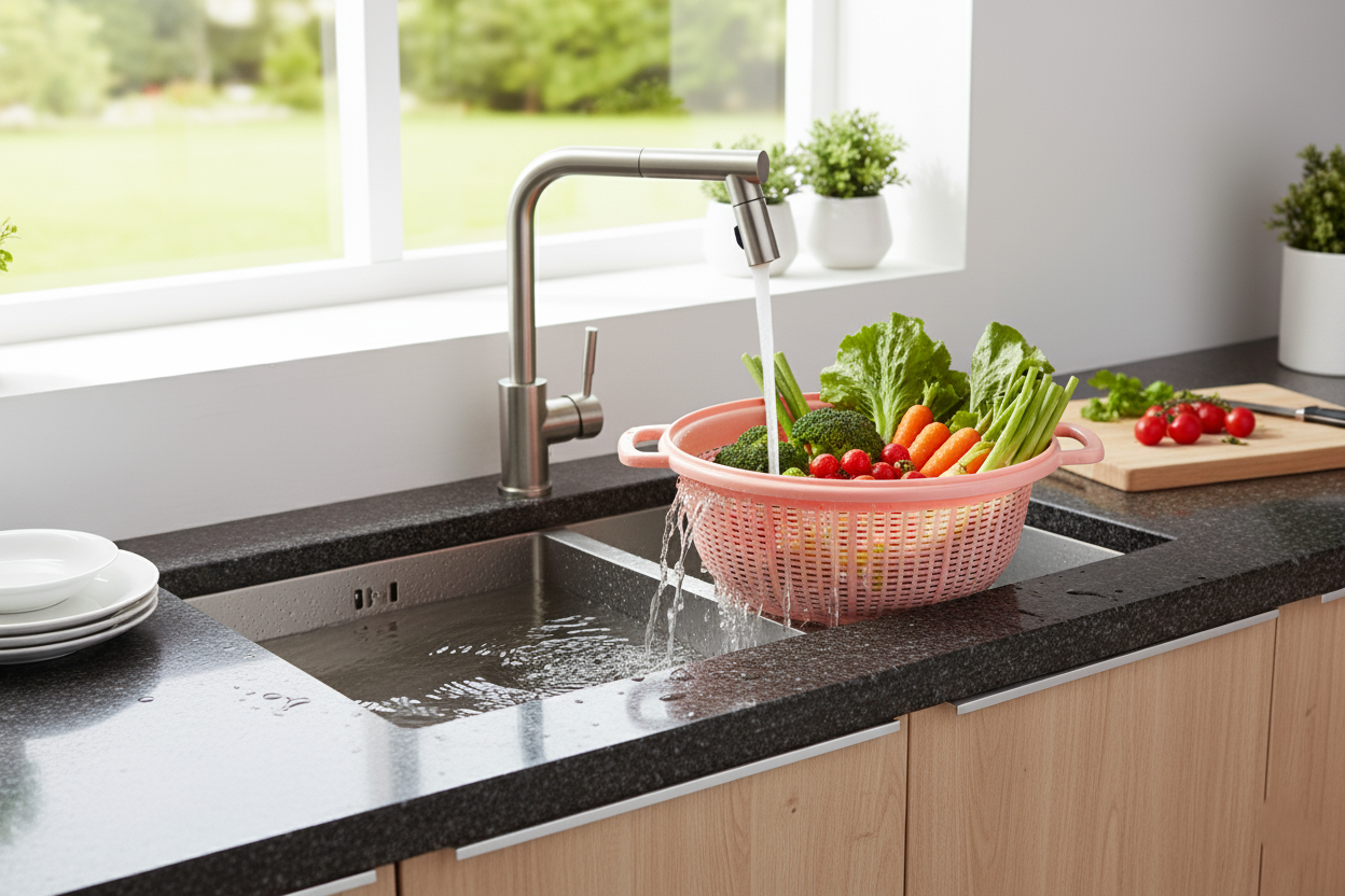 21cm Plastic Round Strainer with Handles