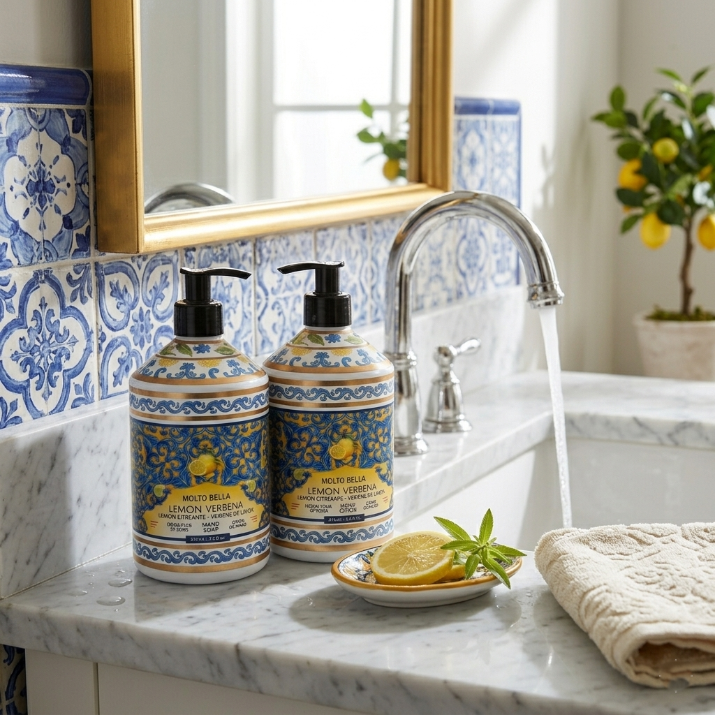Molto Bella Lemon Verbena Hand Soap & Lotion Set/Set de Jabón de Manos y Loción Molto Bella de Verbena de Limón