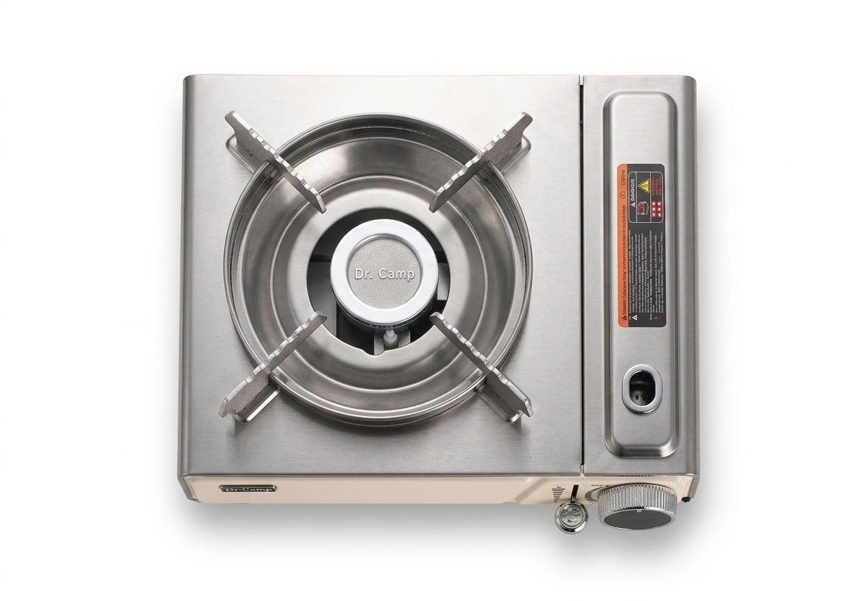 Dr. Camp Portable Gas Stove/Estufa de gas portátil Dr. Camp