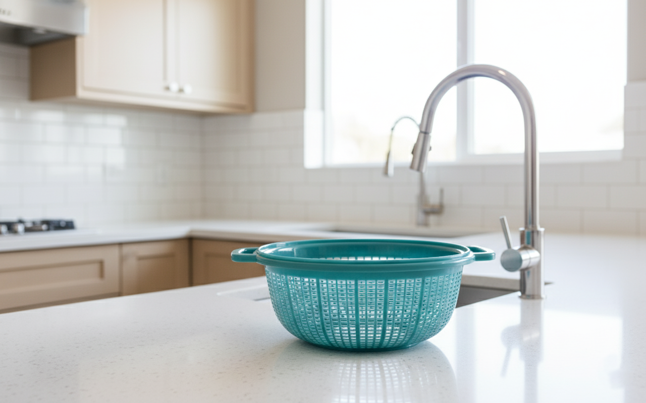 21cm Plastic Round Strainer with Handles