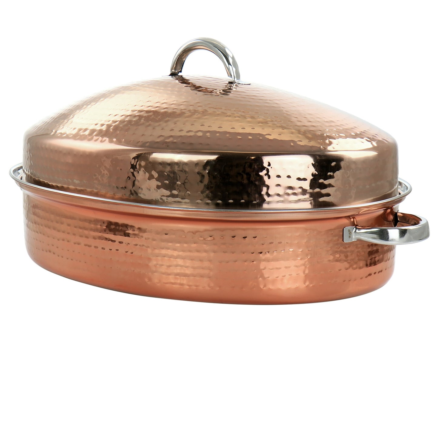Gibson Radiance 17.5" Copper Plated Oval Roaster