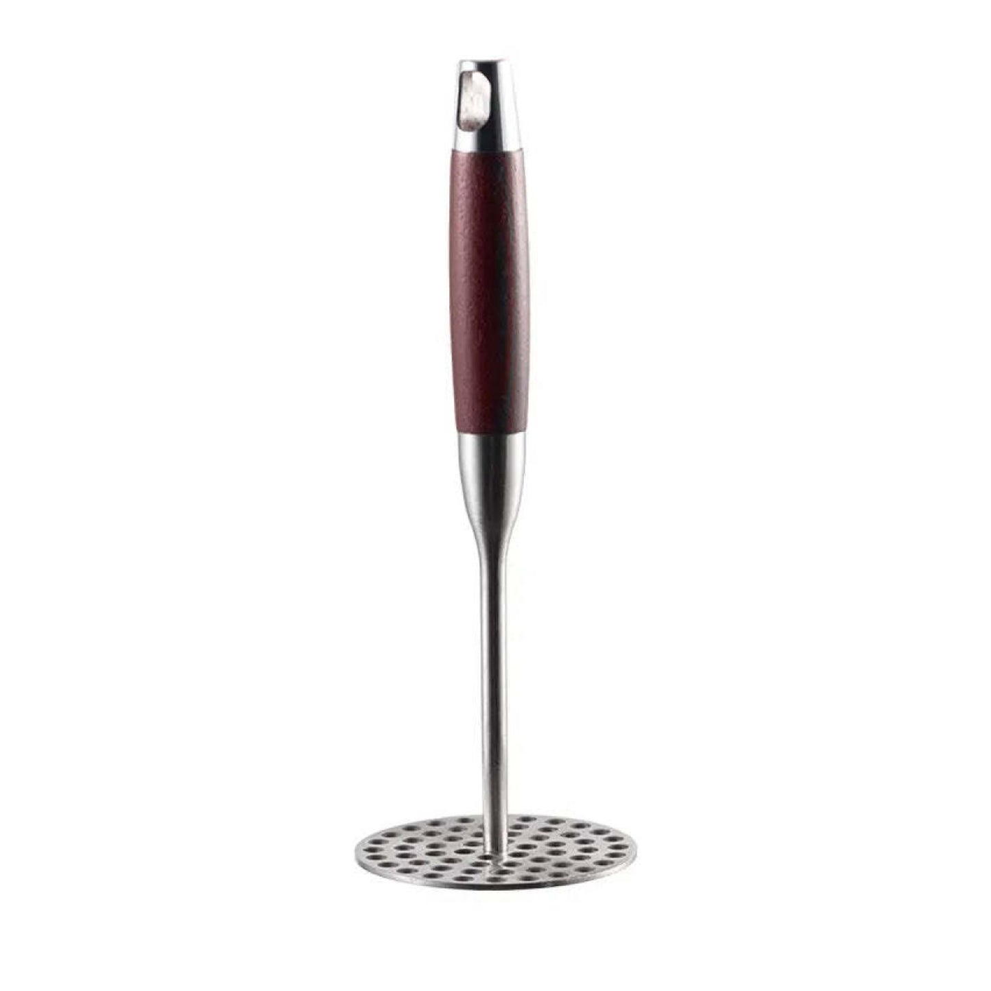 12.5" Round Potato Masher with Wooden Handle