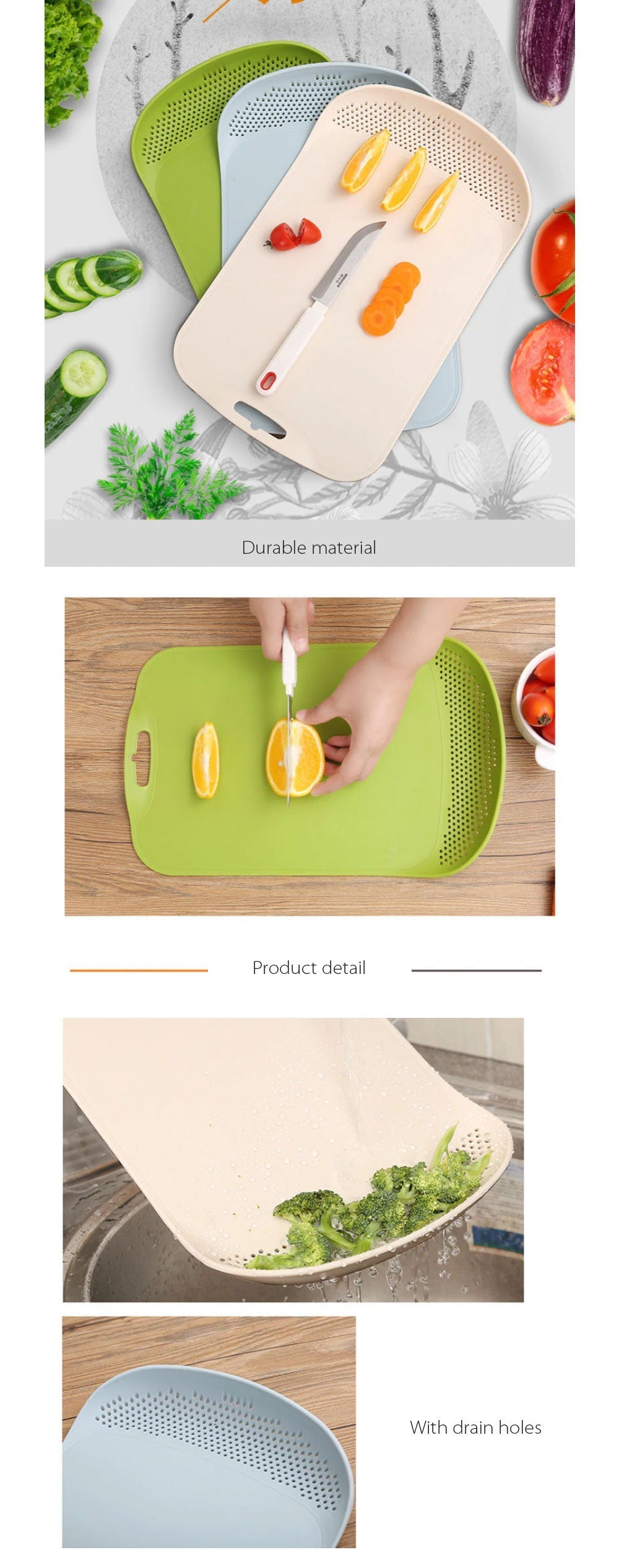 2 in 1 Cutting Board - Green