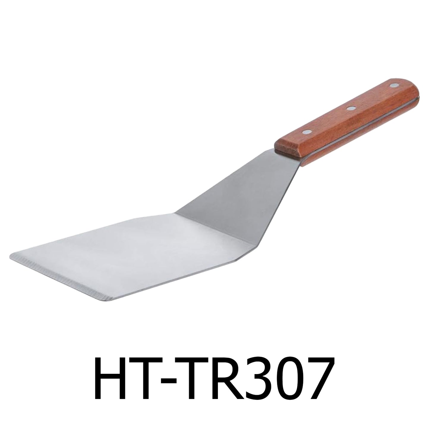 13.5" Hamburger Turner Spatula with Wooden Handle