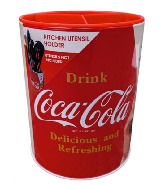 Coke Round Utensil Holder