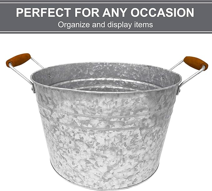 DAHO GALVANIZED ICE BUCKET 21 QT