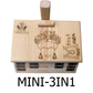 Mini 3-in-1 Wooden Tortilla Press with 2 Sopes