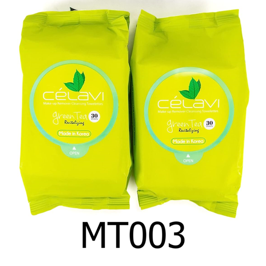 Celavi Green Tea Makeup Remover Cleansing Wipes (Pack of 2)