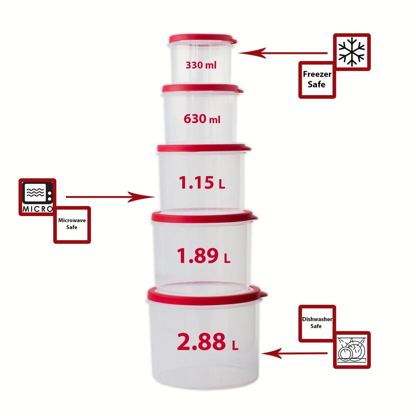 10 PC Food Storage Container