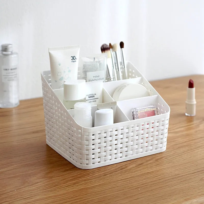 Beige Makeup Skincare Organizer