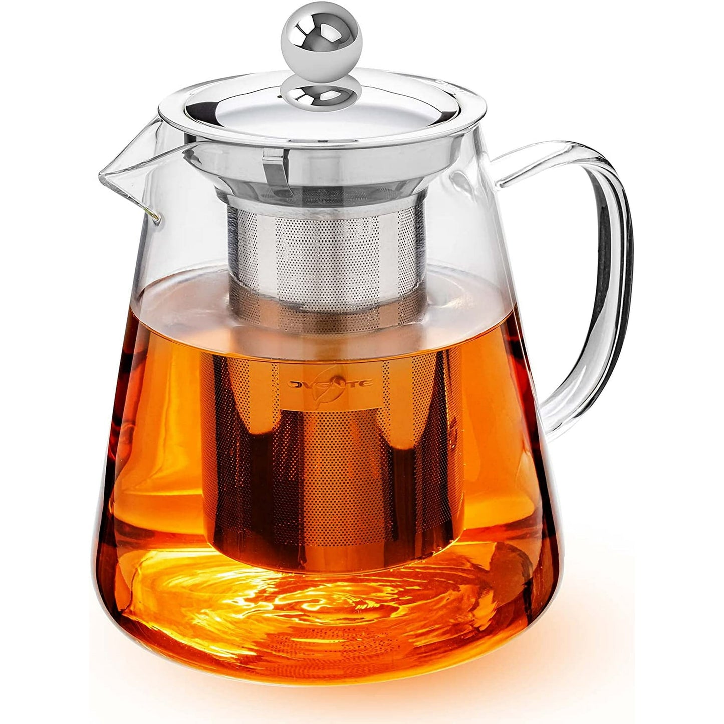Ovente Glass Teapot with Removable Infuser