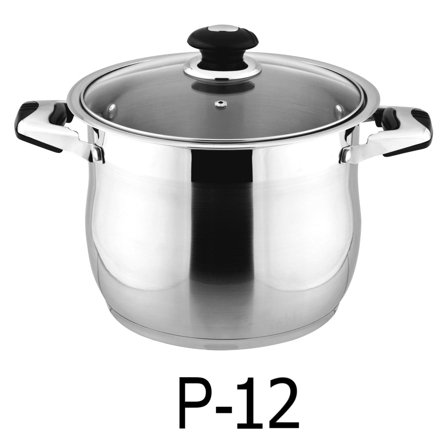 12 QT Stainless Steel 18/10 Induction Stock Pot (Free Gift 1 Knife Set)