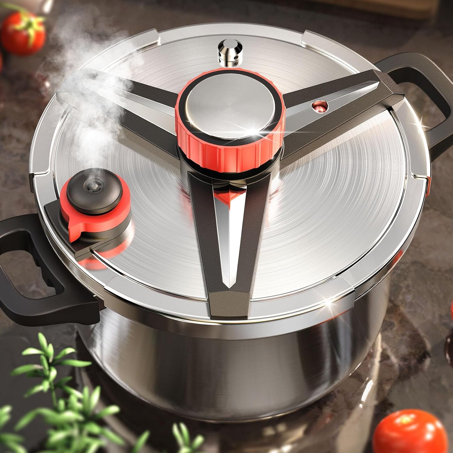 Stainless Steel Pressure Cooker-20L(Free ladle spoon gift)