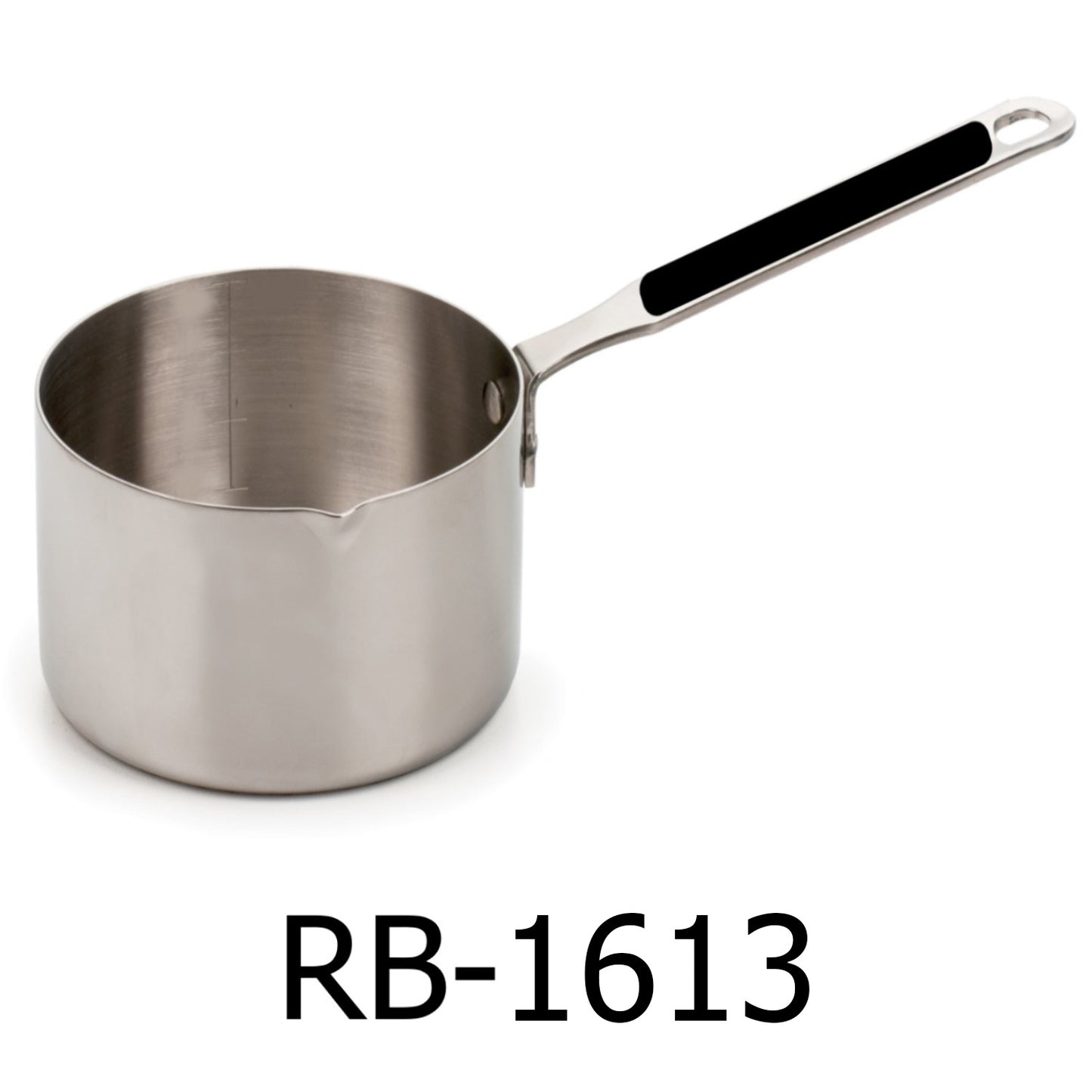 2.7 QT Induction Stainless Steel Saucepan with Silicone Handle