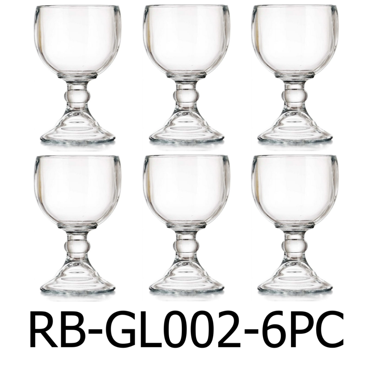 6 PC 21 oz Schooner Beer Glass