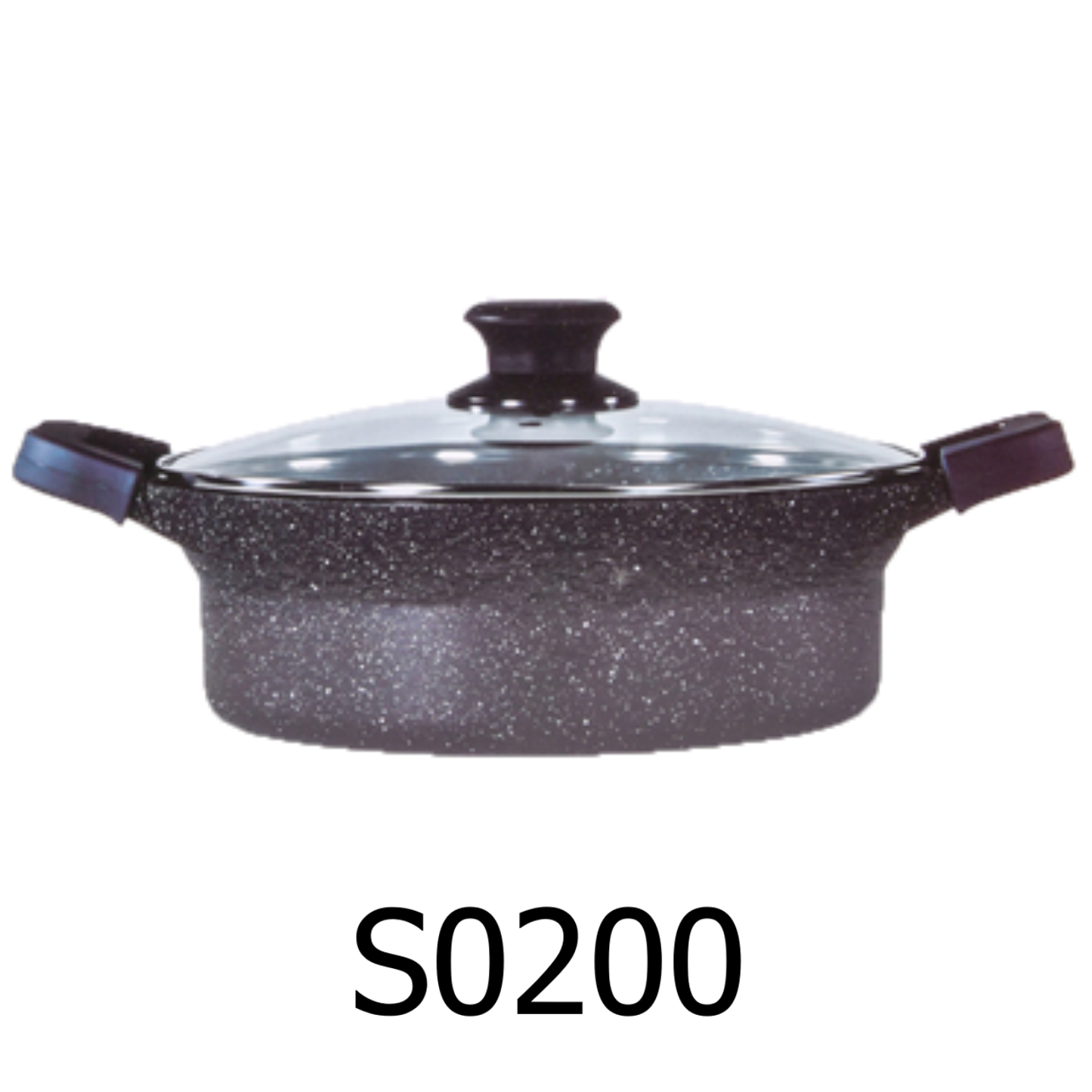 26cm Marble Low Pot Non-Stick High Quality