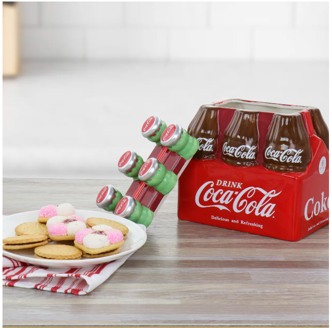 Ceramic Coca Cola Cookie Jar Six Pack of Bottles