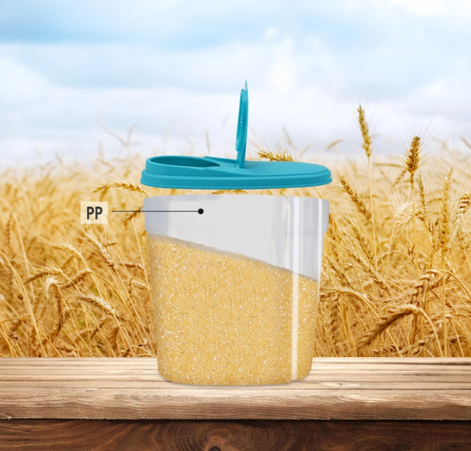 3 PC Teal Cereal Container Set