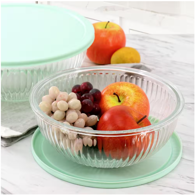 4 PC Martha Stewart Glass Bowl Set