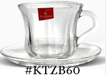 12-Piece Blinkmax Glass Tea Cup Set