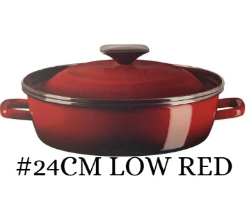 Mega Cook Germany Low RED Casserole 24CM