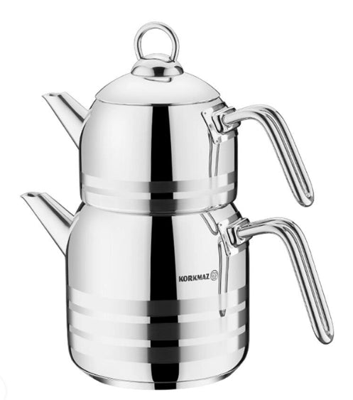Korkmaz MEGA Tea Pot Set/Juego de Tetera Korkmaz MEGA