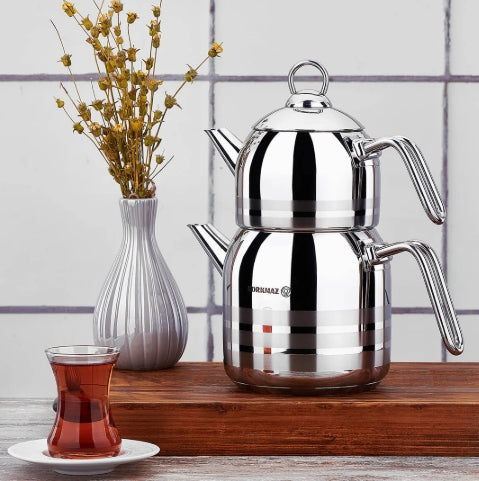 Korkmaz MEGA Tea Pot Set/Juego de Tetera Korkmaz MEGA