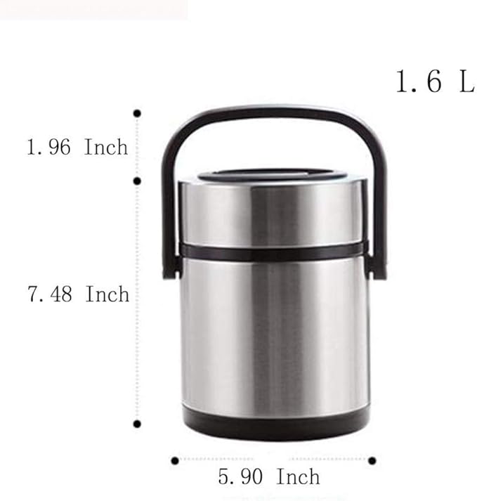 1.6 Liter Stainless Steel Vacuum Thermos - Hot and Cold